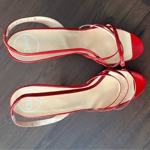 Beautiful vintage Chloe wedges never worn. Size 9.